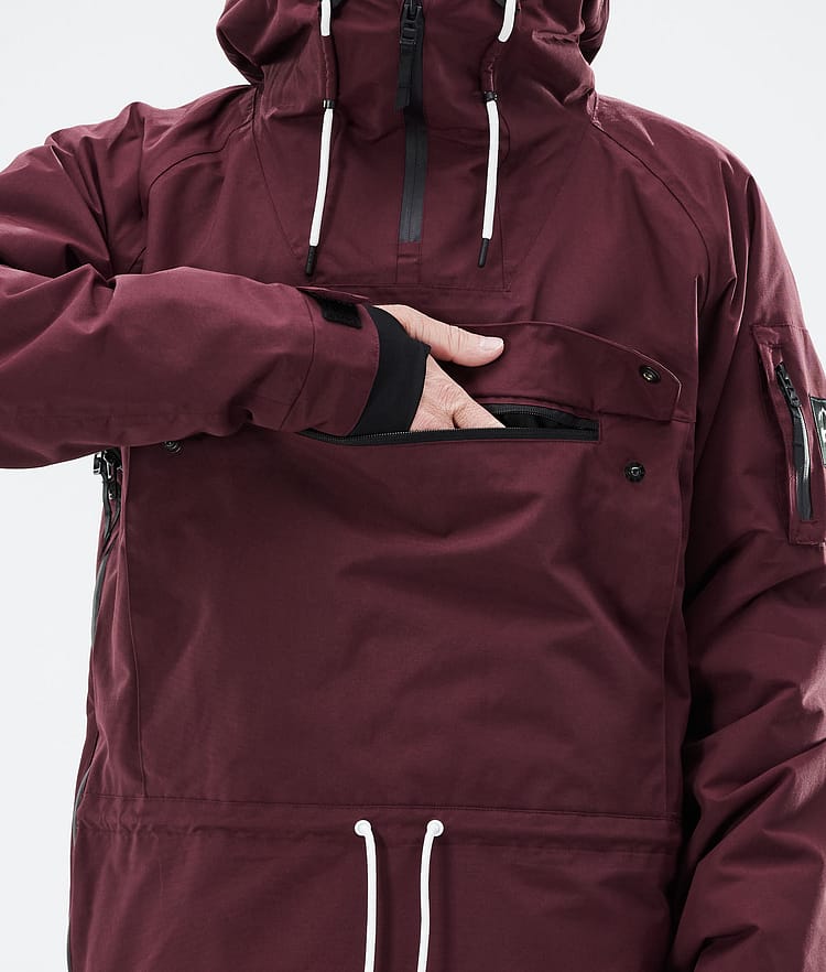 Dope Annok 21 Bunda na Snowboard Pánské Burgundy Renewed, Obrázek 10 z 10