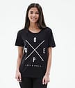 Dope Copain 2X-UP T-shirt Kobiety Black