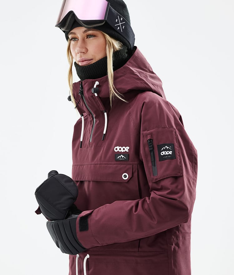 Dope Annok W 21 Lyžařská Bunda Dámské Burgundy, Obrázek 2 z 9