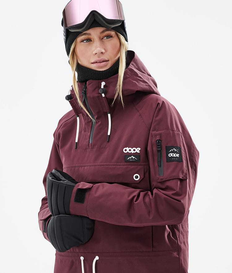 Dope Annok W 21 Bunda na Snowboard Dámské Burgundy Renewed, Obrázek 2 z 9