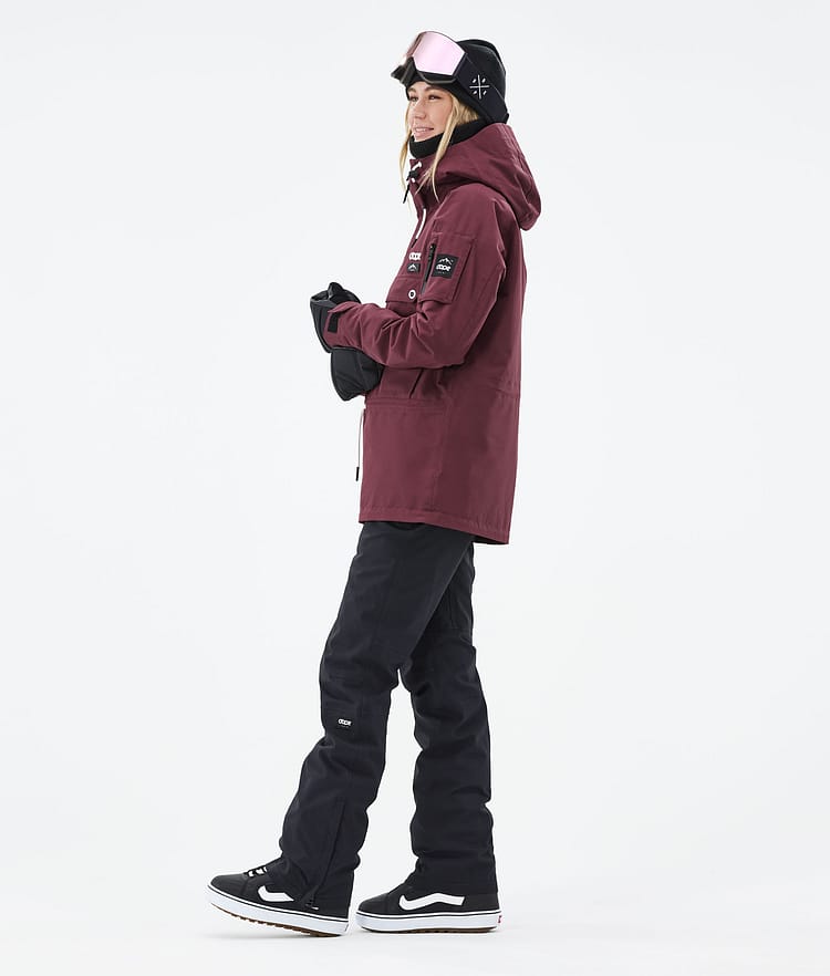 Dope Annok W 21 Bunda na Snowboard Dámské Burgundy Renewed, Obrázek 4 z 9