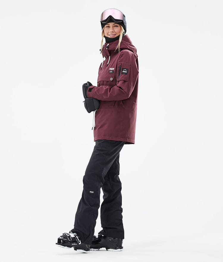 Dope Annok W 21 Lyžařská Bunda Dámské Burgundy, Obrázek 4 z 9