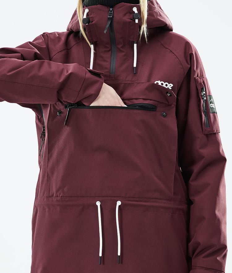 Dope Annok W 21 Bunda na Snowboard Dámské Burgundy Renewed, Obrázek 9 z 9