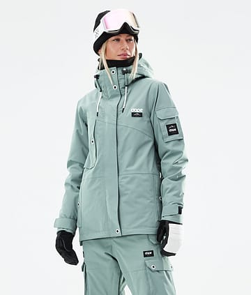 Dope Adept W 21 Kurtka Snowboardowa Kobiety Faded Green