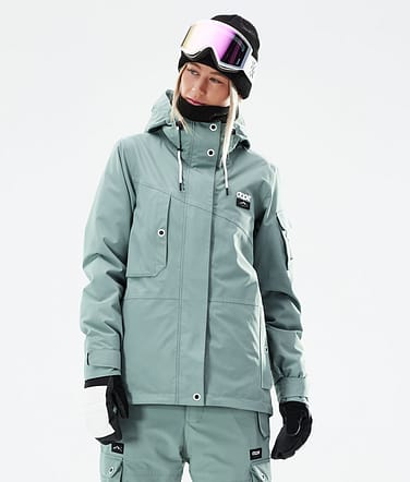 Dope Adept W 2021 Kurtka Narciarska Kobiety Faded Green
