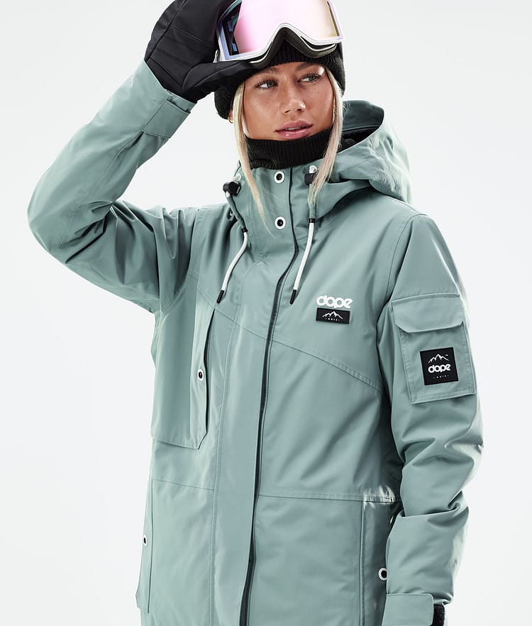 Dope Adept W 21 Kurtka Snowboardowa Kobiety Faded Green, Zdjęcie 3 z 11