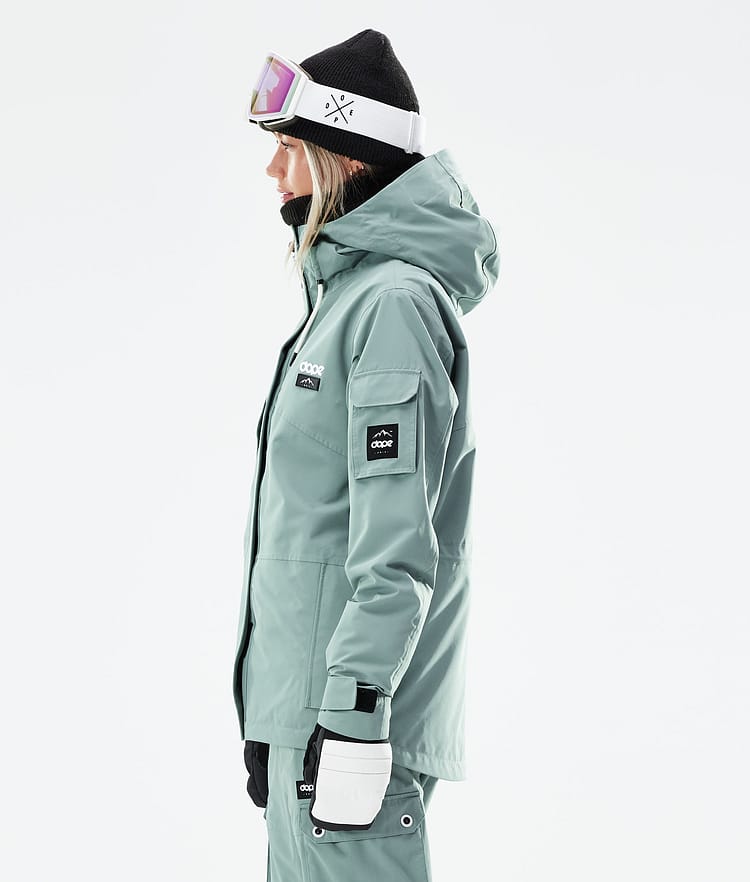 Dope Adept W 21 Kurtka Snowboardowa Kobiety Faded Green, Zdjęcie 7 z 11