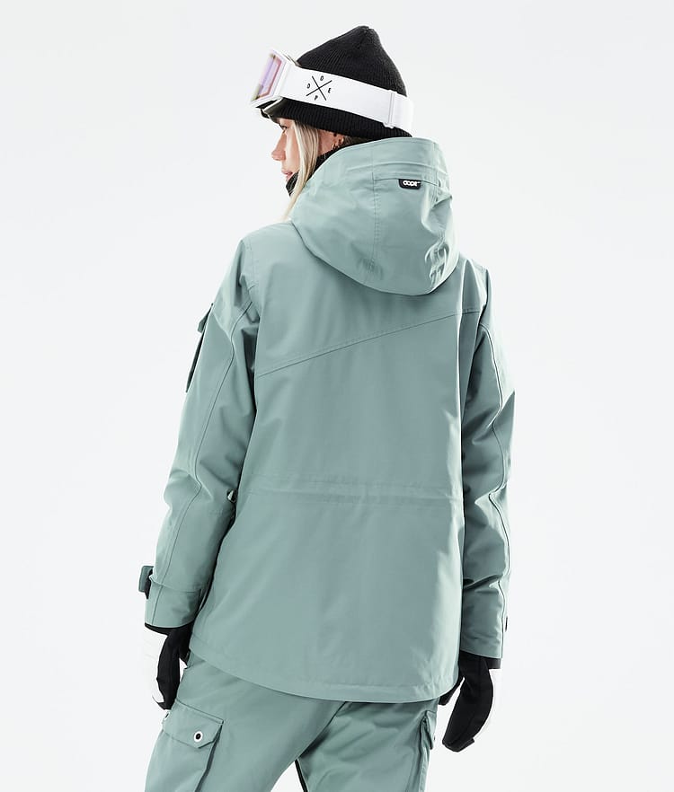 Dope Adept W 21 Kurtka Snowboardowa Kobiety Faded Green, Zdjęcie 8 z 11