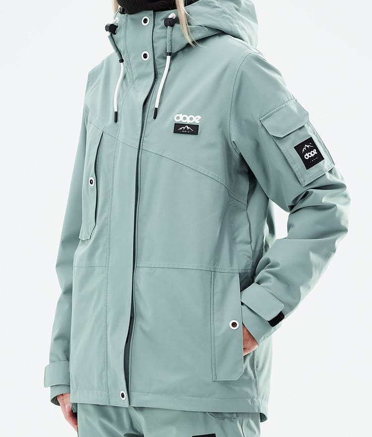 Dope Adept W 21 Kurtka Snowboardowa Kobiety Faded Green, Zdjęcie 9 z 11