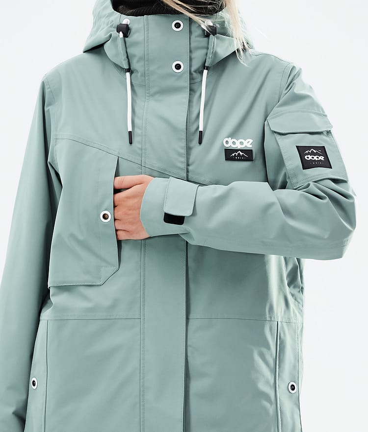 Dope Adept W 21 Kurtka Snowboardowa Kobiety Faded Green, Zdjęcie 10 z 11