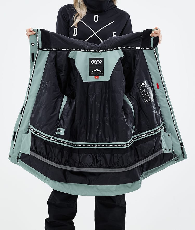 Dope Adept W 21 Kurtka Snowboardowa Kobiety Faded Green, Zdjęcie 11 z 11