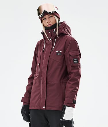Dope Adept W 2021 Lyžařská Bunda Dámské Burgundy