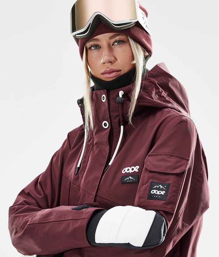 Dope Adept W 21 Lyžařská Bunda Dámské Burgundy, Obrázek 2 z 11