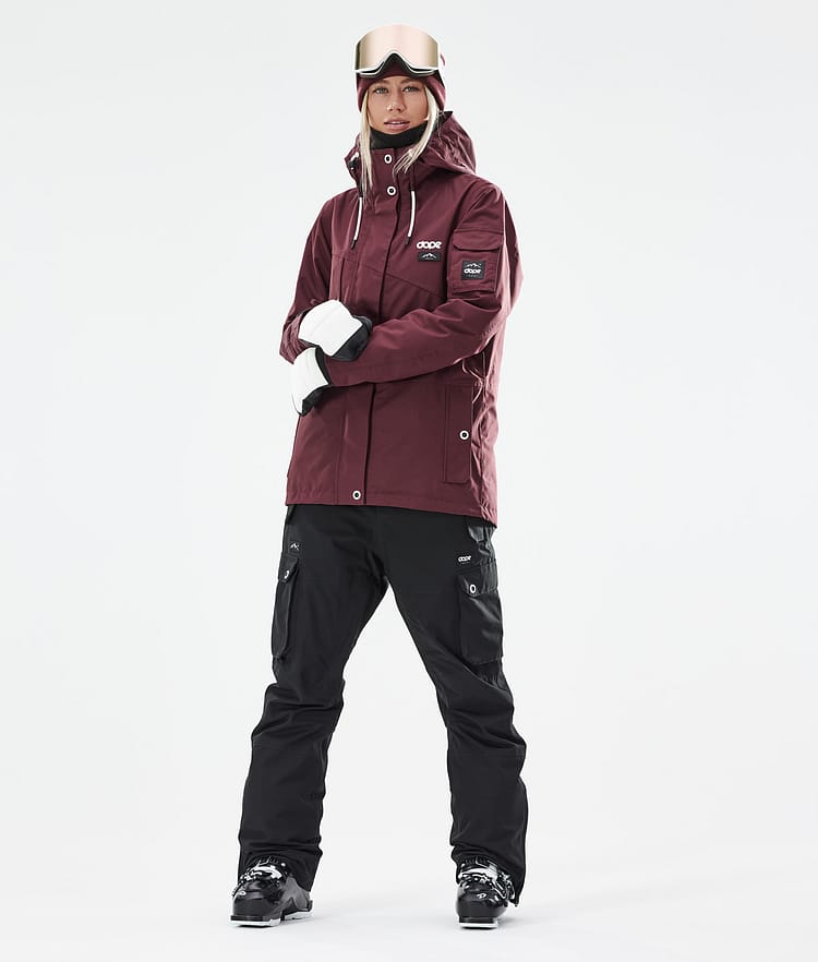 Dope Adept W 21 Lyžařská Bunda Dámské Burgundy, Obrázek 4 z 11