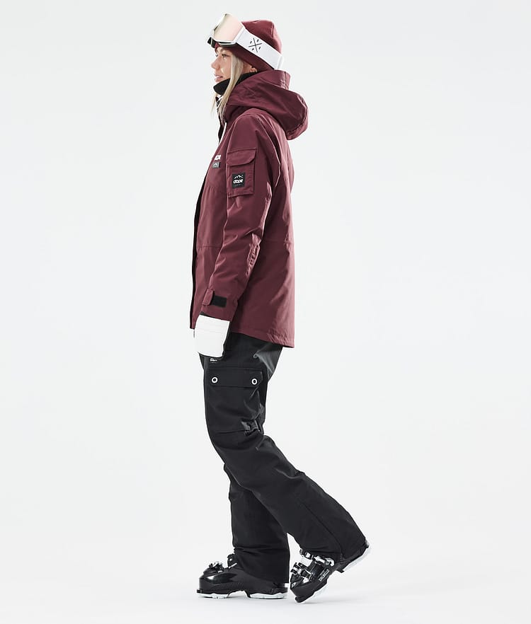 Dope Adept W 21 Lyžařská Bunda Dámské Burgundy, Obrázek 5 z 11