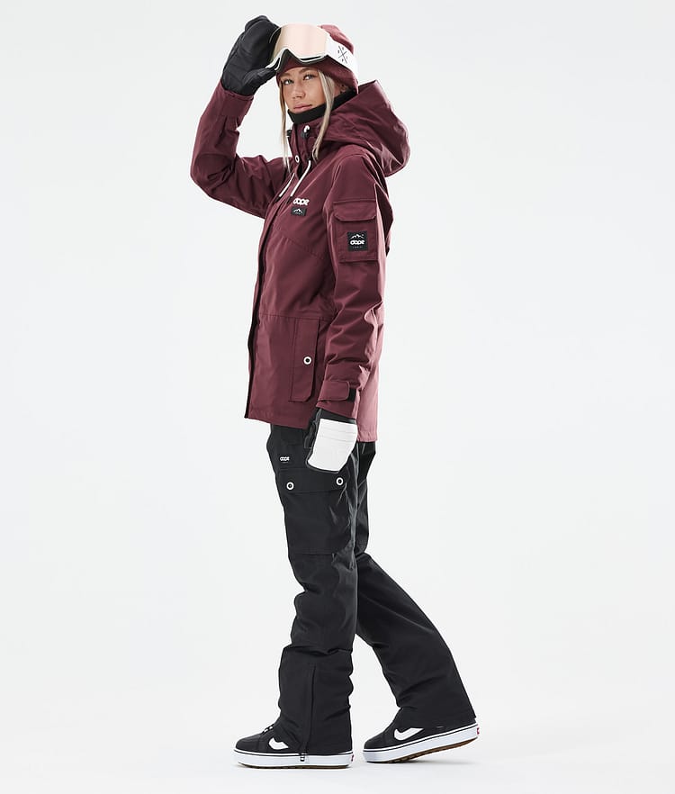 Dope Adept W 21 Kurtka Snowboardowa Kobiety Burgundy, Zdjęcie 5 z 11