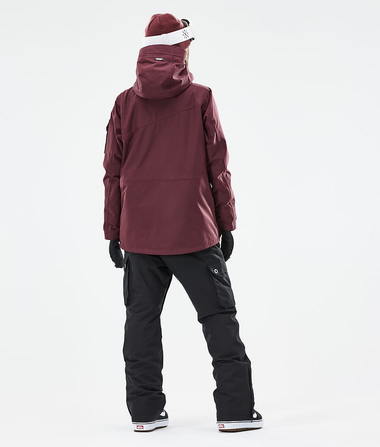 Dope Adept W 21 Kurtka Snowboardowa Kobiety Burgundy, Zdjęcie 6 z 11