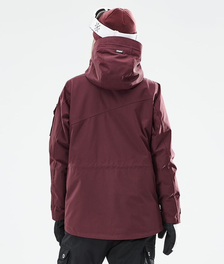 Dope Adept W 21 Kurtka Snowboardowa Kobiety Burgundy, Zdjęcie 8 z 11
