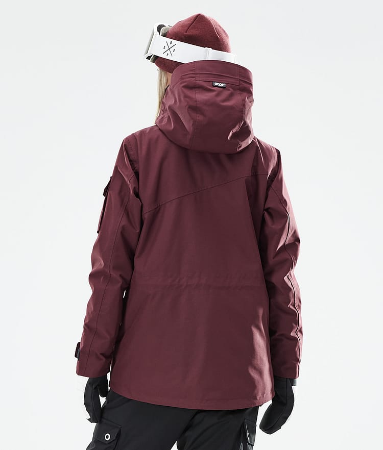 Dope Adept W 21 Lyžařská Bunda Dámské Burgundy, Obrázek 8 z 11