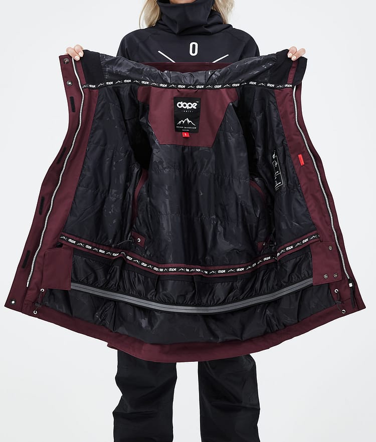 Dope Adept W 21 Lyžařská Bunda Dámské Burgundy, Obrázek 11 z 11