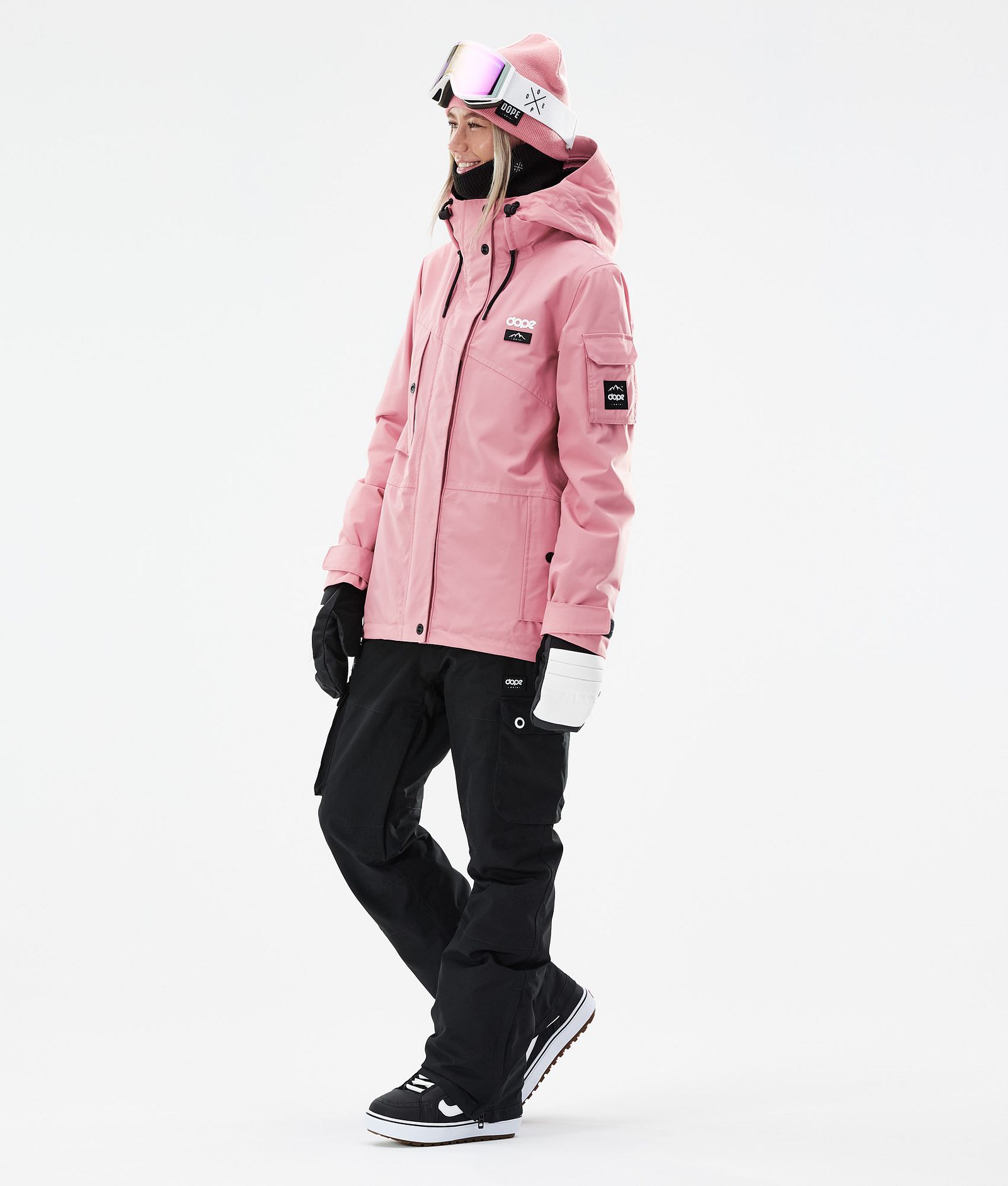Dope Adept W 2021 Veste Snowboard Femme Pink, Image 4 sur 11
