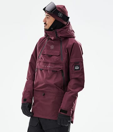 Dope Akin 21 Bunda na Snowboard Pánské Burgundy