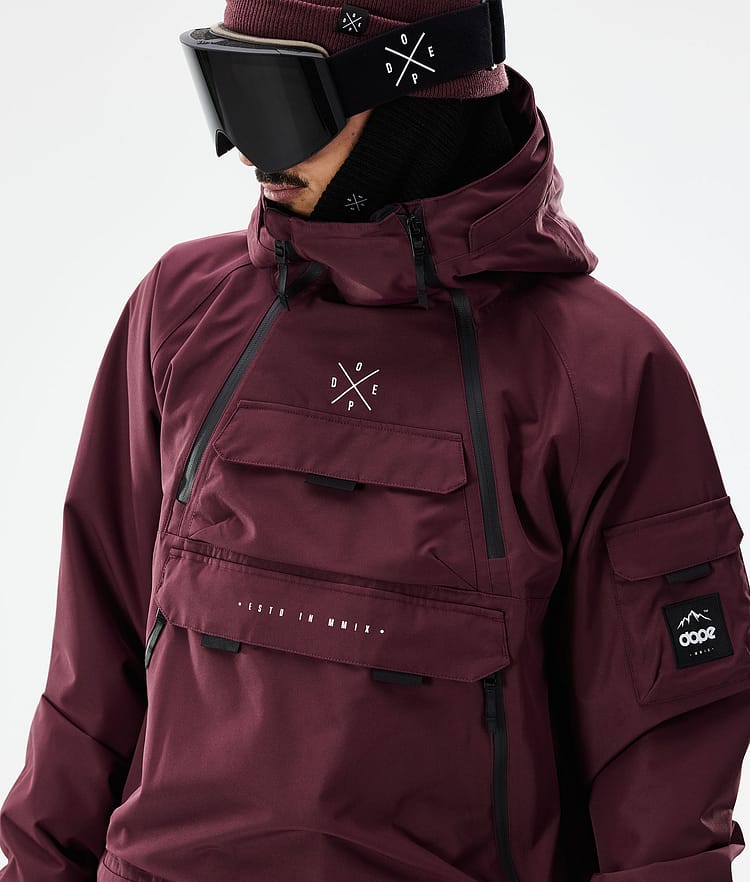 Dope Akin 21 Kurtka Narciarska Mężczyźni Burgundy, Zdjęcie 2 z 11