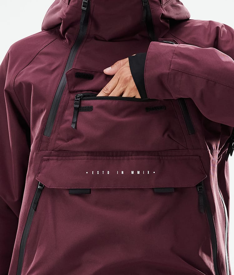 Dope Akin 21 Chaqueta Snowboard Hombre Burgundy, Imagen 10 de 11