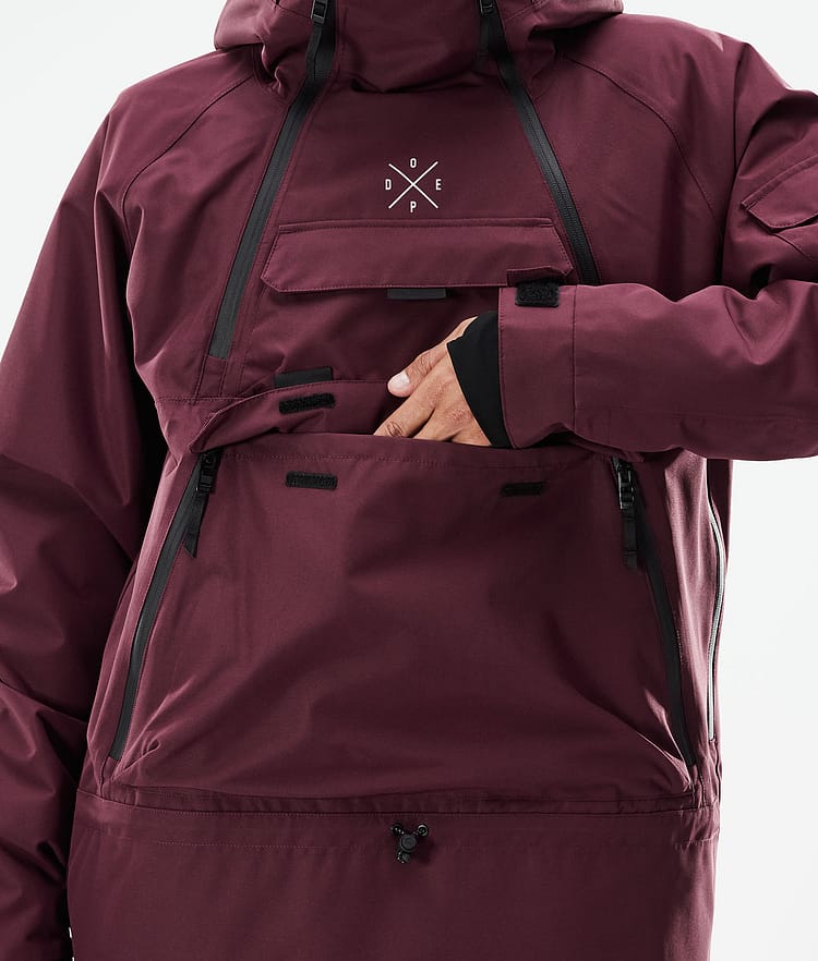 Dope Akin 21 Kurtka Narciarska Mężczyźni Burgundy, Zdjęcie 11 z 11