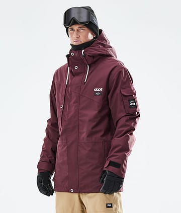 Dope Adept 21 Bunda na Snowboard Pánské Burgundy