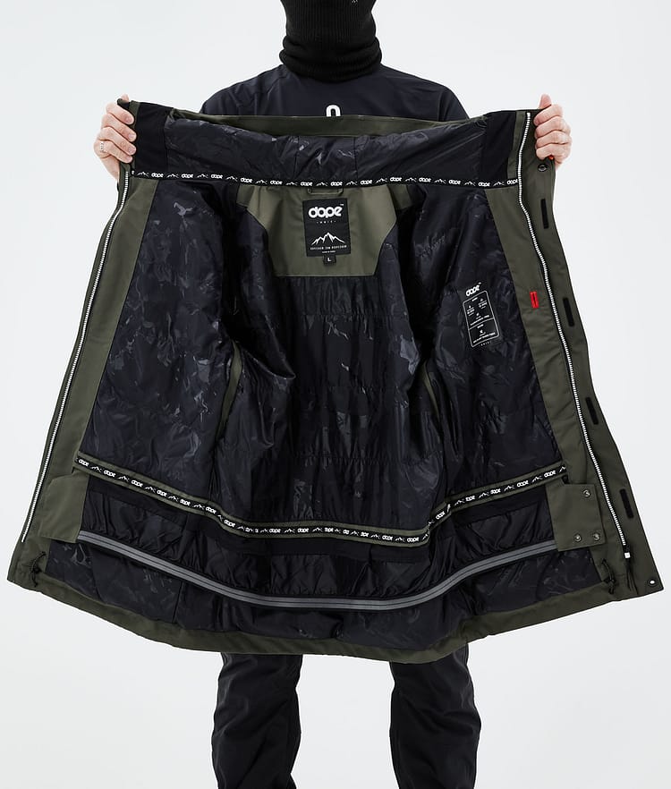 Dope Adept 2021 Snowboard jas Heren Olive Green, Afbeelding 11 van 11
