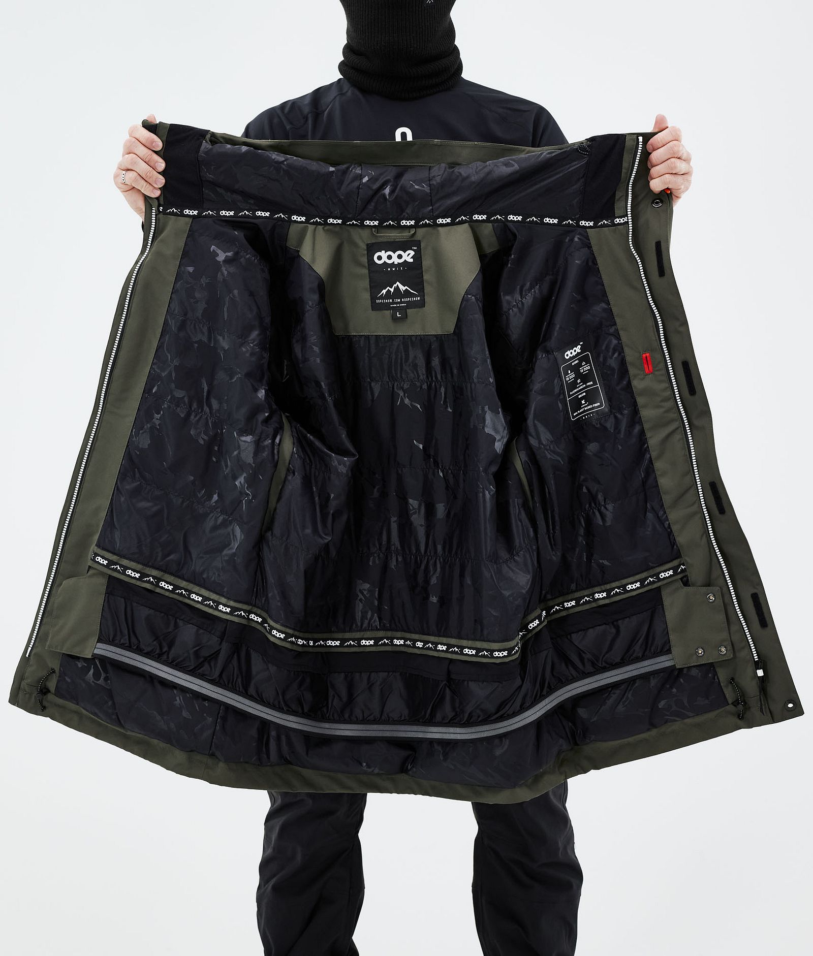 Dope Adept 2021 Giacca Sci Uomo Olive Green, Immagine 11 di 11