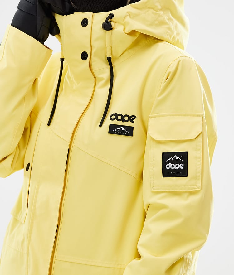 Dope Adept W 2021 Ski jas Dames Faded Yellow, Afbeelding 2 van 11