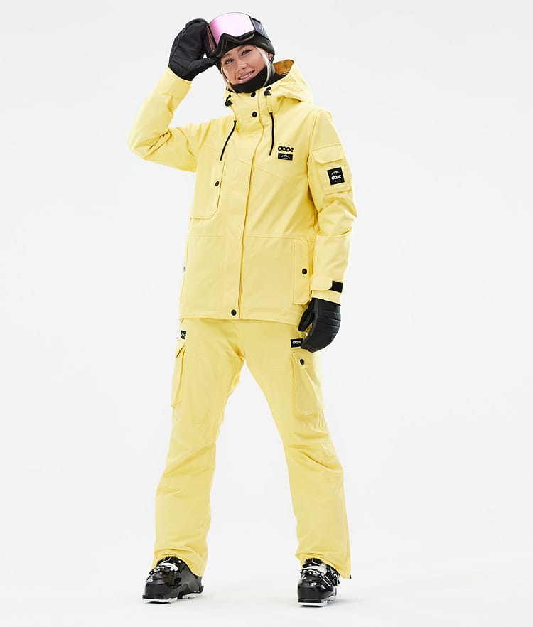 Dope Adept W 2021 Ski jas Dames Faded Yellow, Afbeelding 4 van 11