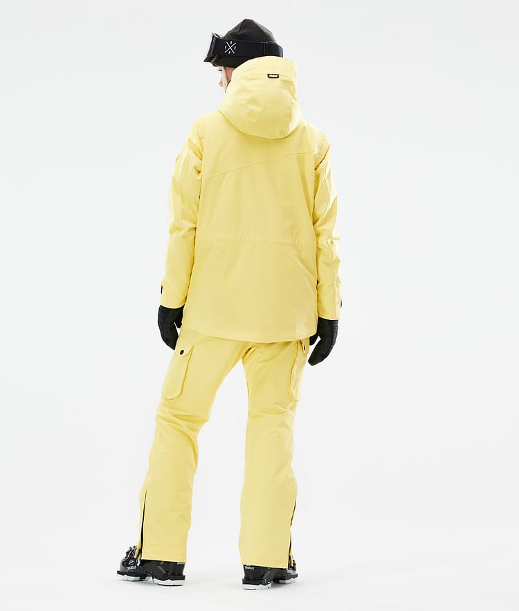 Dope Adept W 2021 Ski jas Dames Faded Yellow, Afbeelding 6 van 11