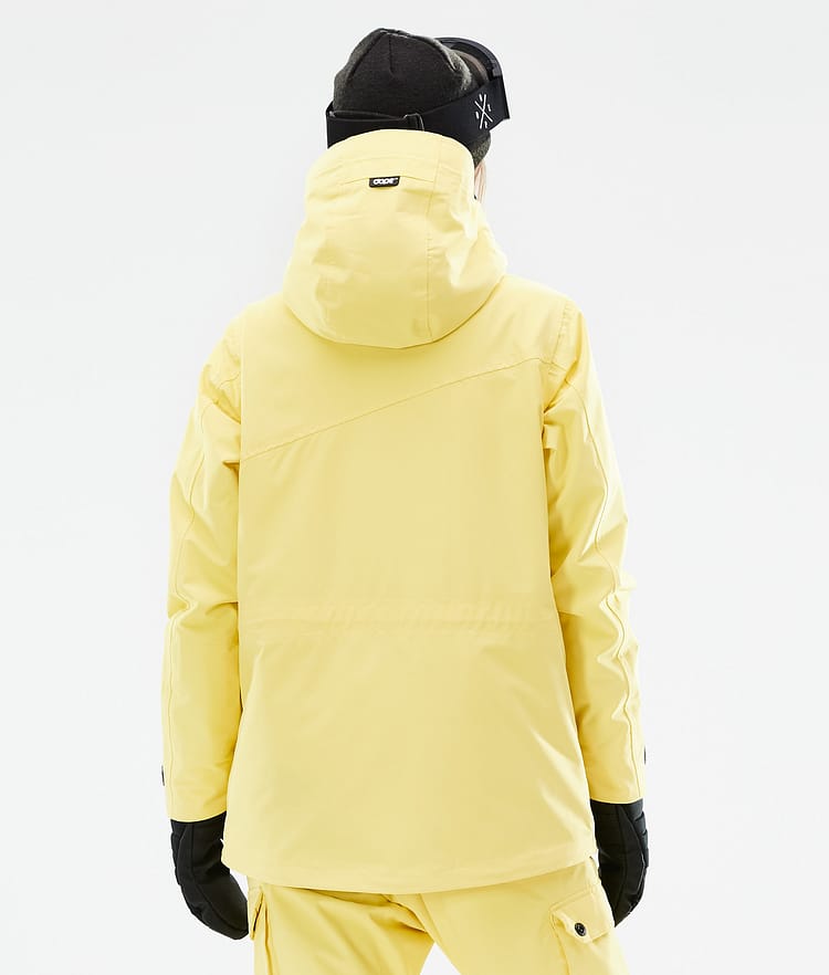 Dope Adept W 2021 Ski jas Dames Faded Yellow, Afbeelding 8 van 11