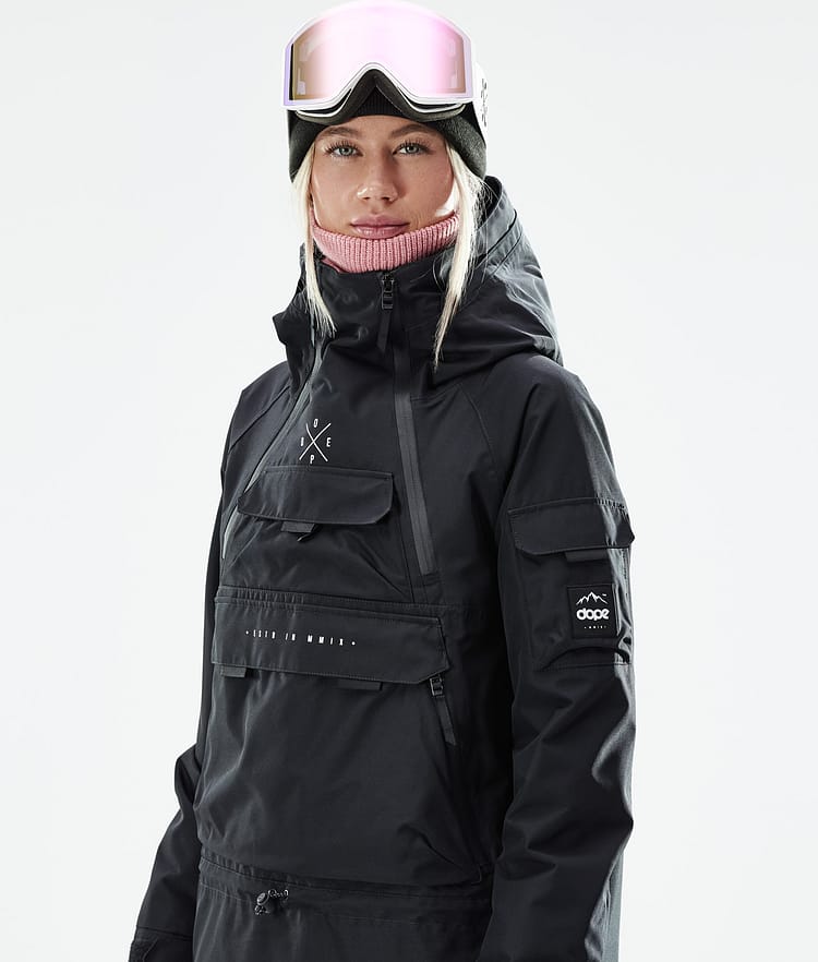 Dope Akin W 21 Lyžařská Bunda Dámské Black, Obrázek 3 z 11