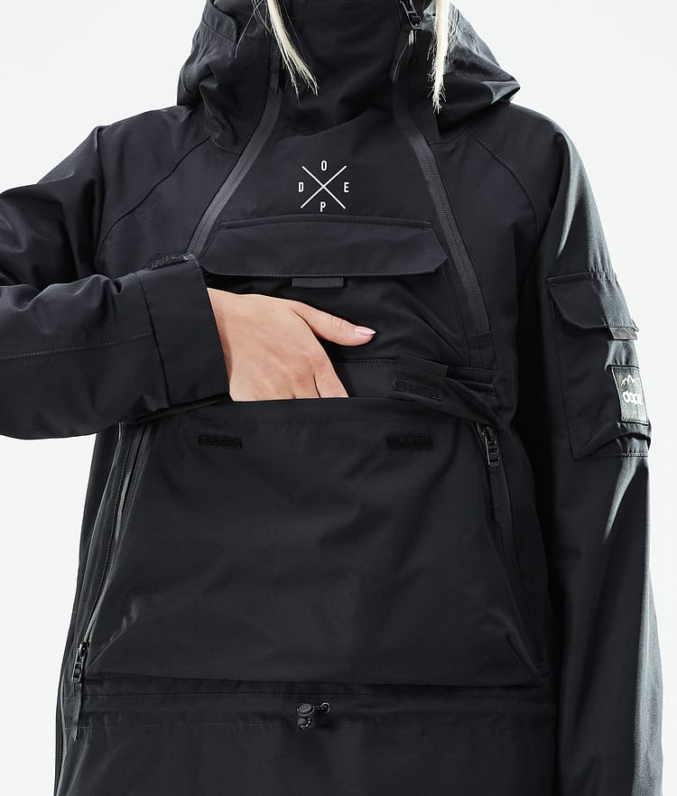 Dope Akin W 21 Lyžařská Bunda Dámské Black, Obrázek 10 z 11