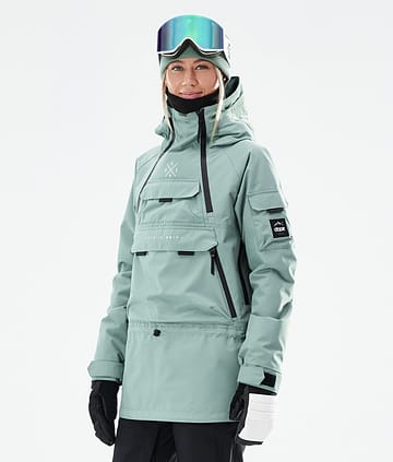 Dope Akin W 21 Kurtka Snowboardowa Kobiety Faded Green
