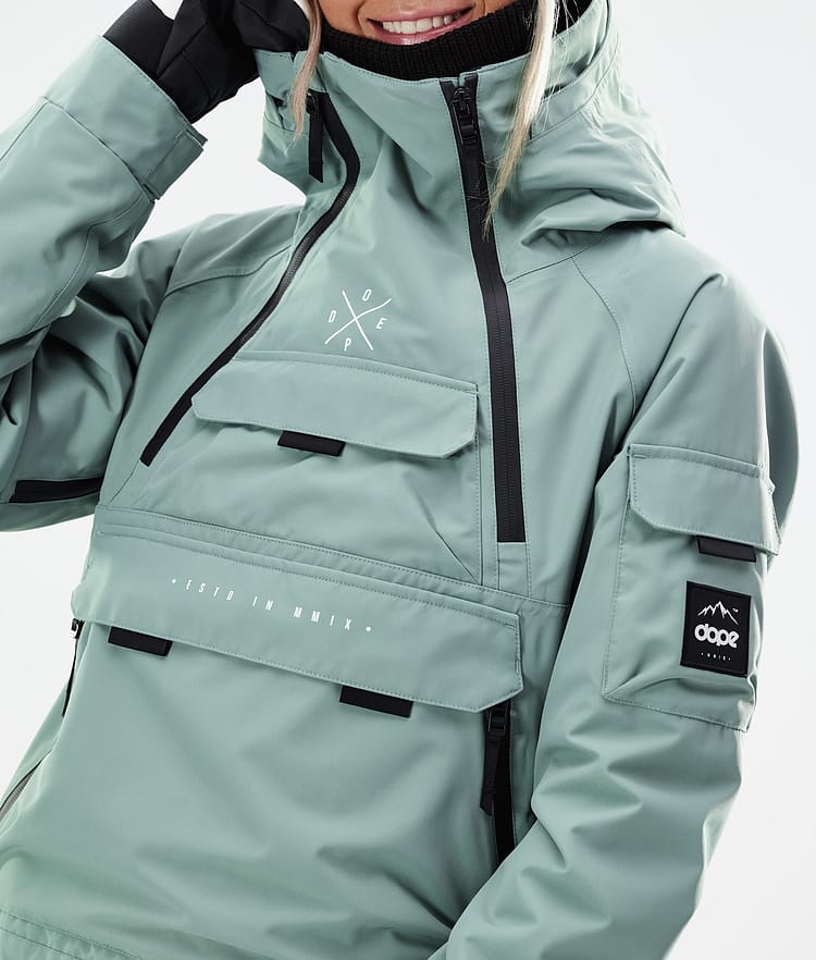 Dope Akin W 21 Lyžařská Bunda Dámské Faded Green, Obrázek 2 z 11