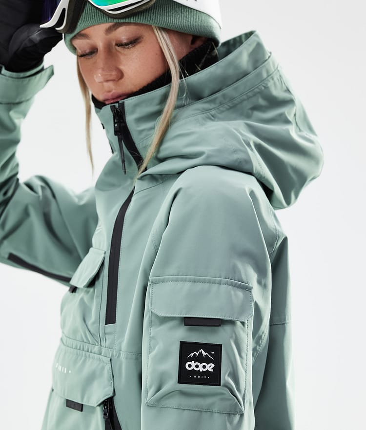 Dope Akin W 21 Chaqueta Snowboard Mujer Faded Green, Imagen 3 de 11