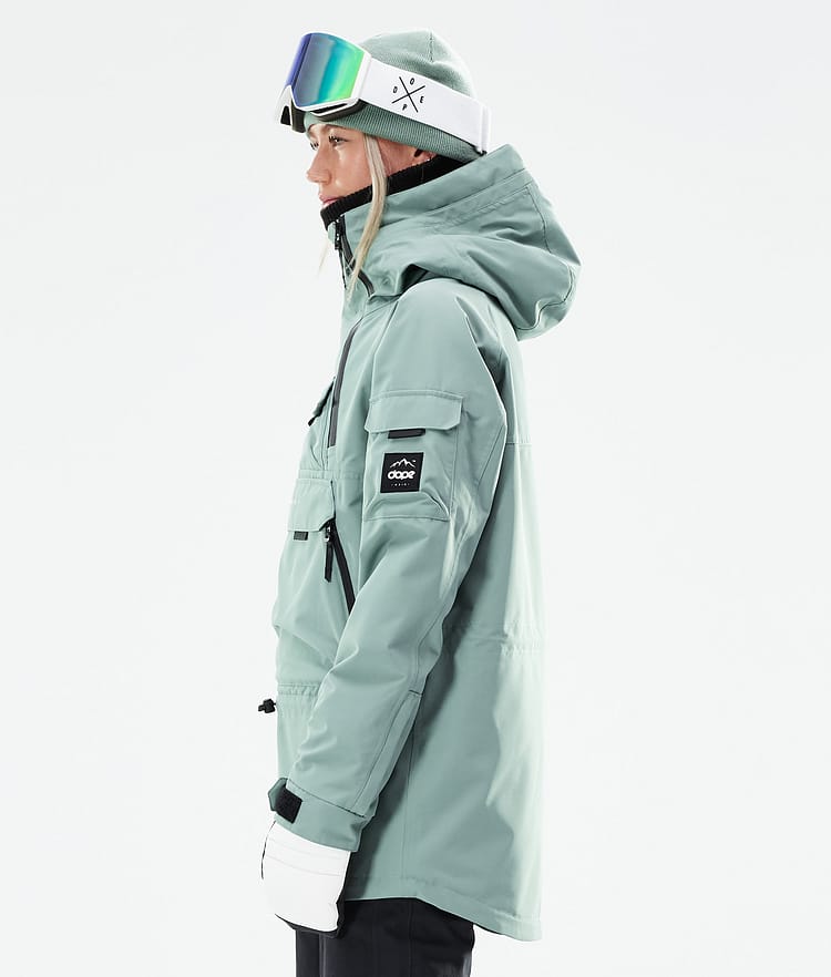 Dope Akin W 21 Lyžařská Bunda Dámské Faded Green, Obrázek 7 z 11