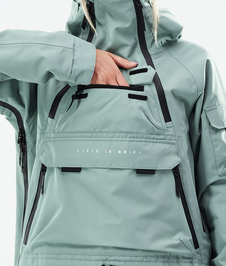 Dope Akin W 21 Chaqueta Snowboard Mujer Faded Green, Imagen 11 de 11