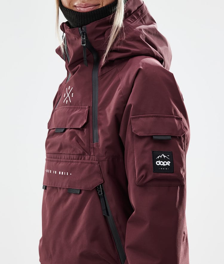 Dope Akin W 21 Lyžařská Bunda Dámské Burgundy, Obrázek 2 z 11