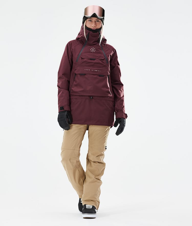 Dope Akin W 21 Kurtka Snowboardowa Kobiety Burgundy, Zdjęcie 4 z 11