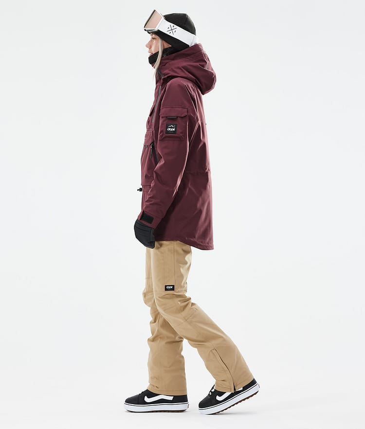 Dope Akin W 21 Kurtka Snowboardowa Kobiety Burgundy, Zdjęcie 5 z 11