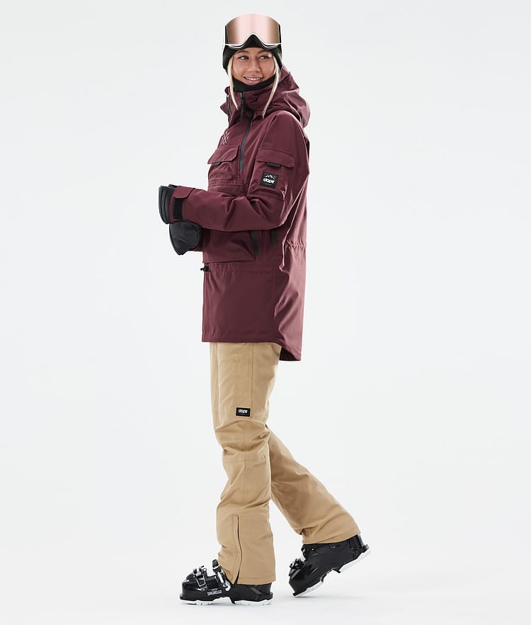 Dope Akin W 21 Lyžařská Bunda Dámské Burgundy, Obrázek 5 z 11