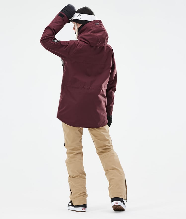 Dope Akin W 21 Kurtka Snowboardowa Kobiety Burgundy, Zdjęcie 6 z 11