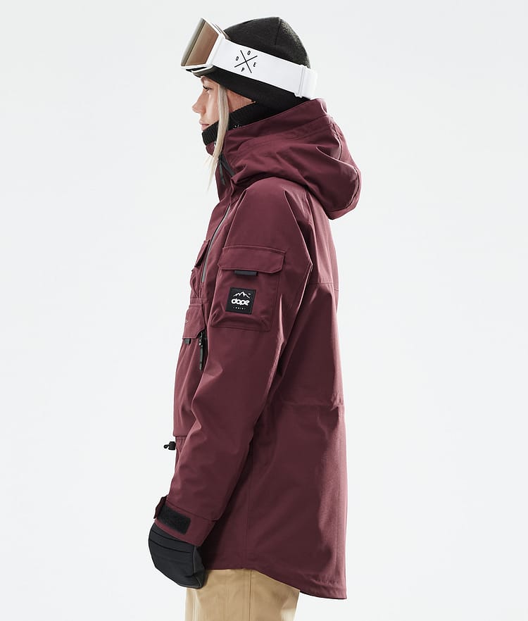Dope Akin W 21 Lyžařská Bunda Dámské Burgundy, Obrázek 7 z 11