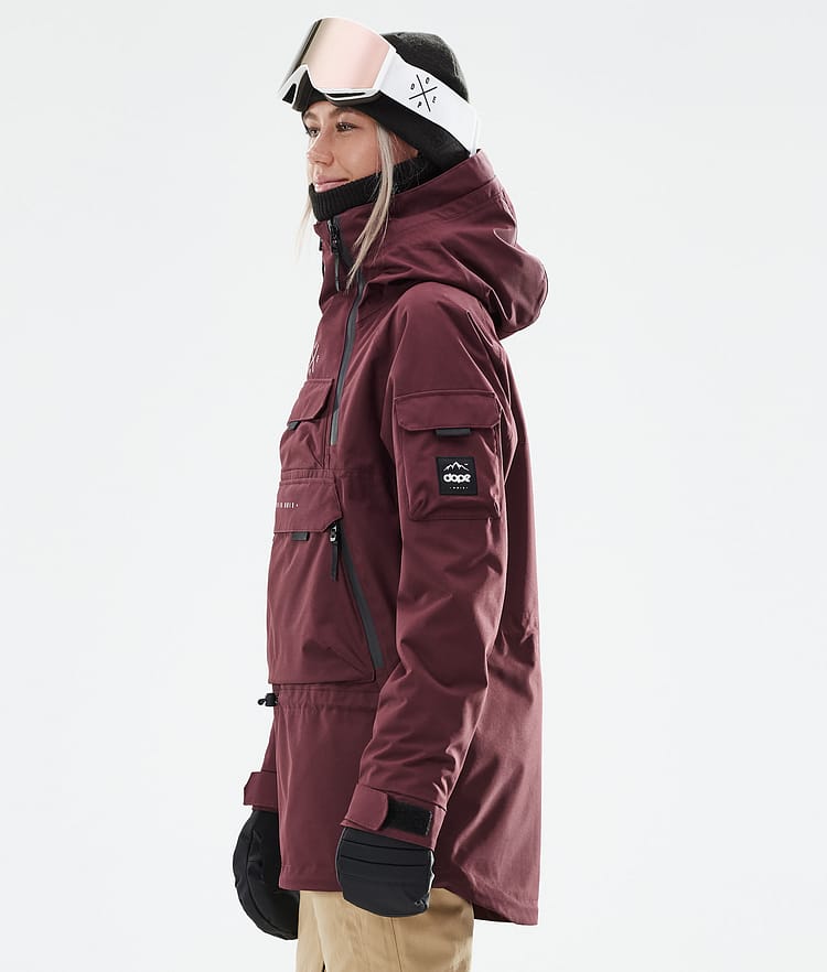 Dope Akin W 21 Kurtka Snowboardowa Kobiety Burgundy, Zdjęcie 7 z 11